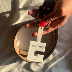 Calvin Klein leather belt Size S